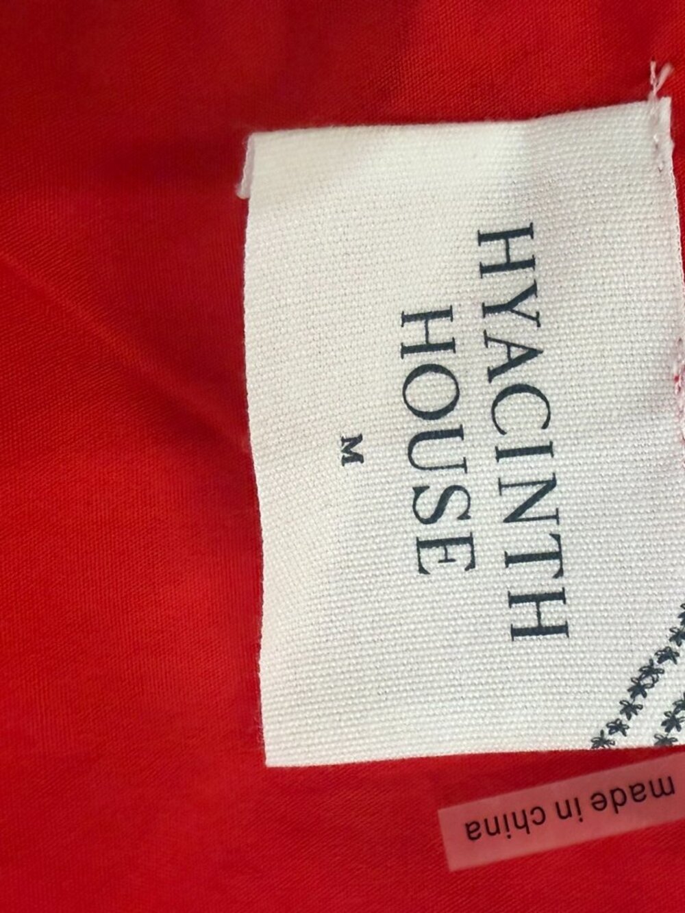 Hyacinth House Red Linen Dominica Midi Dress - Like New - Picture 3 of 9